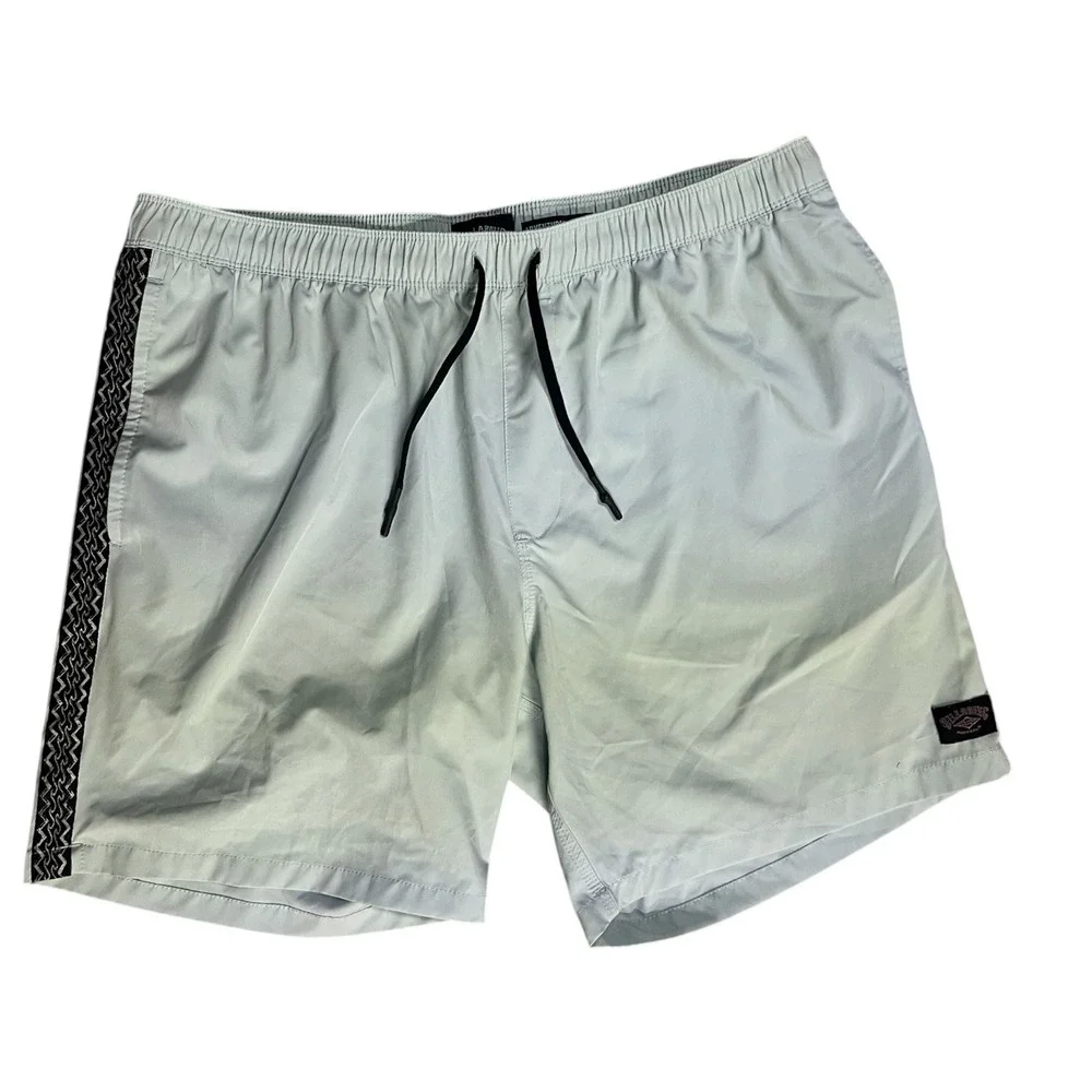 Billabong Adventure Division Mens XL Board Shorts Light‎ Blue Elastic Waist Swim